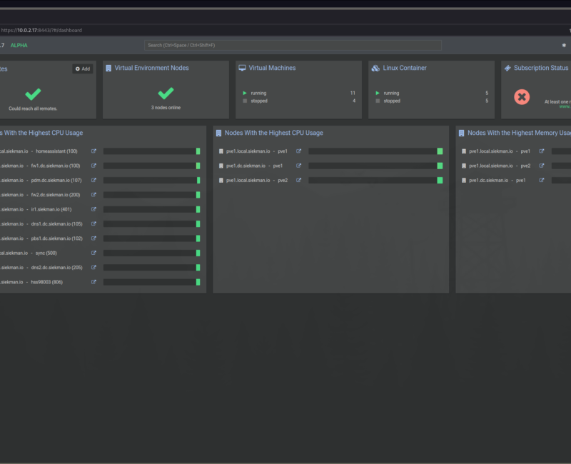 Proxmox Datacenter Manager